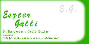 eszter galli business card